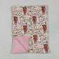 Baby Girl Kids Western Cow Flower Blankets RTS
