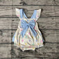 No moq Pre-order SR0656 Baby Girl Easter Eggs Romper