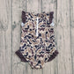Baby Girls Kids Short Sleeves Deer Camo Ruffle One-piece Swimsuit RTS