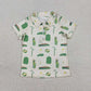 Sibling Baby Boys Short Sleeves Buttons Golf Shirts Tops Summer Clothes RTS