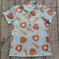 Baby Boys Kids Short Sleeves Baseball Buttons Shirt Tops RTS