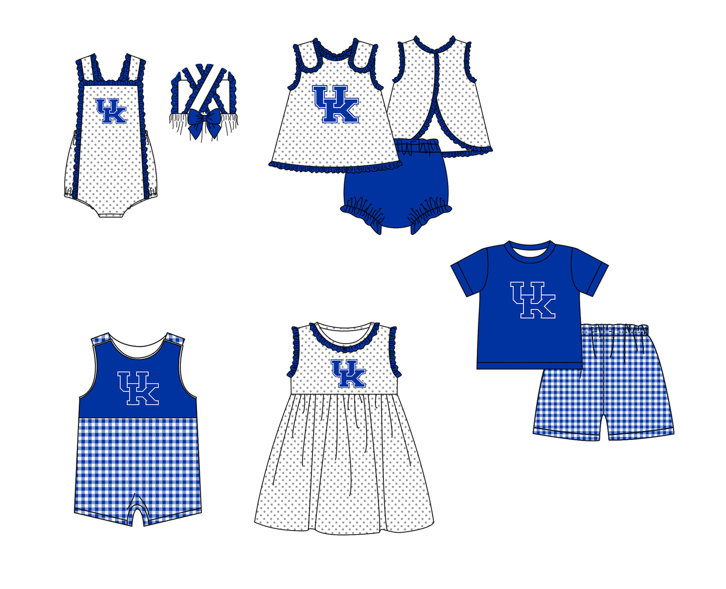 ( Moq 5 ) Baby Girls Kids Sleeveless UK Dots Blue Bows Team Romper