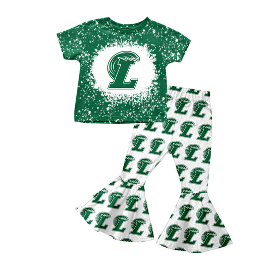 Baby Girl Leeds Team Green Shirt Pants Set