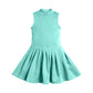 ( Moq 5 ) Preorder Baby Girls Sleeveless Green Shorts Knee Length Yoga Active Dress
