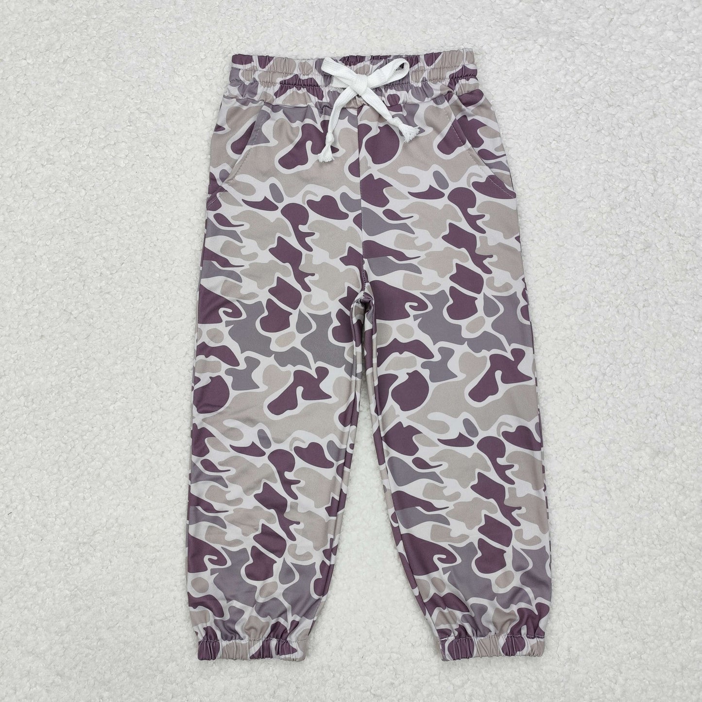 Baby Kids Toddler Grey Camo Bottoms Pocket Pants