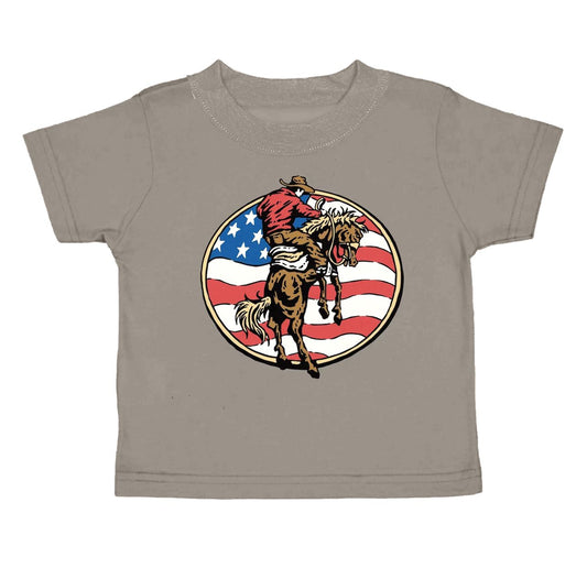 Moq 3 Pre-order BT0518 Baby Boy Short Sleeves Western Rodeo July 4th Shirt Tops