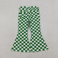 Girls Girls Kids Green Checkered Denim Bell Pants Jeans Bottoms RTS