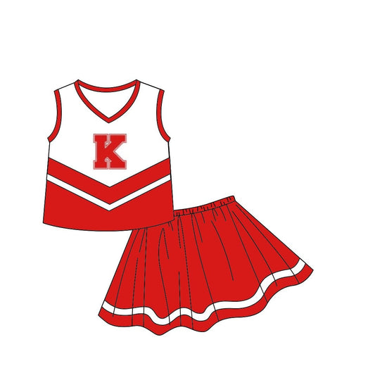 Baby Girl K Team Tops Red Shorts Skirt Outfit Clothes Set