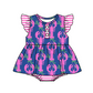 Baby Girl Short Sleeves Crawfish Sibling Romper Dress Clothes Set ( Moq 5 Each Design )