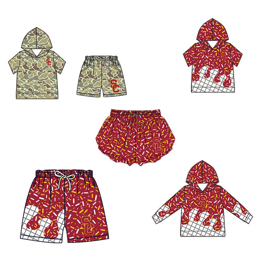 ( Moq 5 Each Style ) Baby Boys Girls Toddler Sibling Shorts Shirts Set Team Drip Sprinkles Clothes