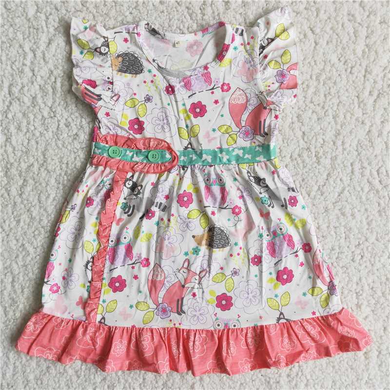 Promotion Baby Girl Summer Flroal Dress