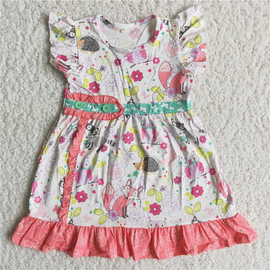 Promotion Baby Girl Summer Flroal Dress