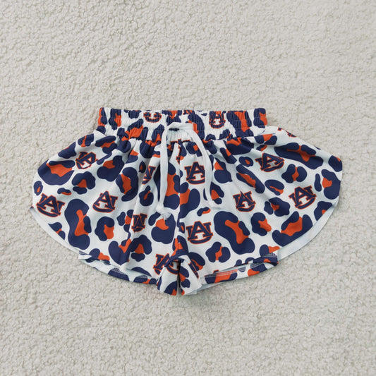 Baby Girls Kids Leopard AU Team Yoga Active Ruffle Shorts Bottom Clothes