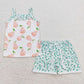 Baby Girl Sibling Sleeveless Tops Shorts Summer Floral Clothes Set