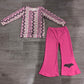 Baby Girls Kids Long Sleeves Ghosts Bats Shirt Bell Pants Halloween Set Clothes RTS