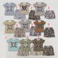 Sibling Baby Boys Kids Short Sleeve Baseball Shirts Camo Pockets Shorts Clothes Sets RTS