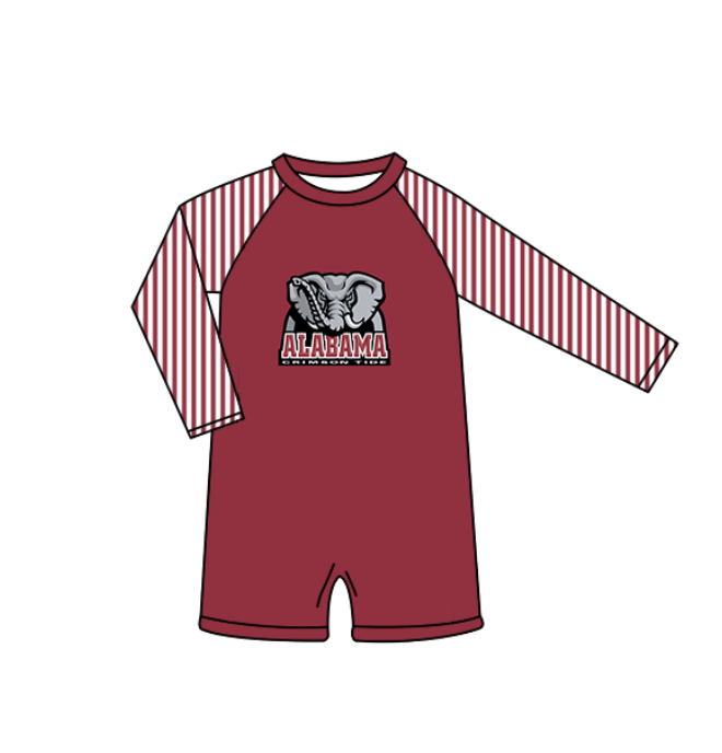 ( Moq 5 Each Style ) Baby Boys Girls Kids Team Sibling Elephant Jumpsuits Sets Swimsuits
