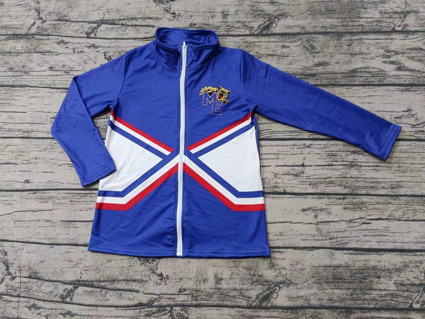 Baby Boy Toddler Long Sleeves M E Team Blue Hoodie Zipper Shirt Tops