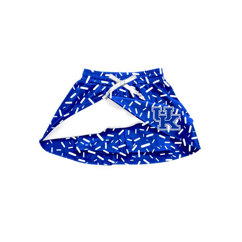 ( Moq 5 each style ) Baby Boy Girl Team UK Sibling Blue Shirt Shorts Skort 5.14