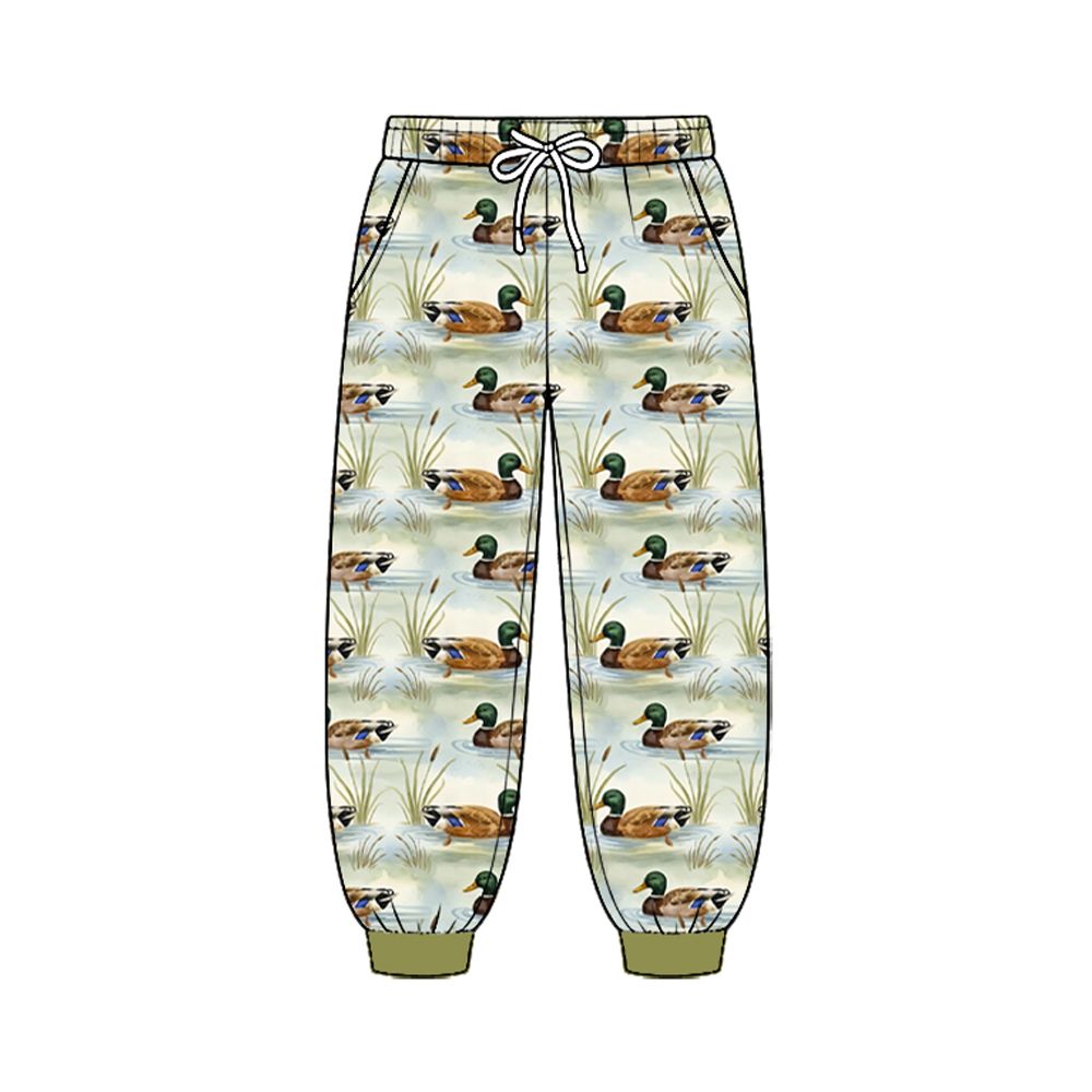 ( Moq 5 ) Baby Boys Kids Pockets Jogger Pants Bottoms Ducks Clothes
