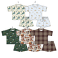 ( Moq 5 Each Style ) Sibling Baby Boys Kids Short Sleeves  Shirts Shorts Sets Summer Clothes