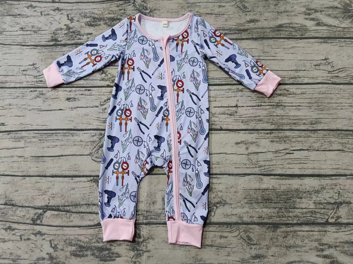 Baby Kids Newborn Long Sleeves Tools Zipper Romper