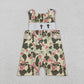 Sibling Baby Boys Kids Embroidery Crosses Easter Camo Romper Shirt Tops RTS