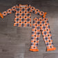 Baby Girls Kids Bats Plaid Shirt Pants Halloween Set Pajamas Clothes RTS