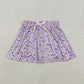 Baby Girls Kids Purple Sprinkles Summer Shorts Skirt Skorts Bottoms RTS