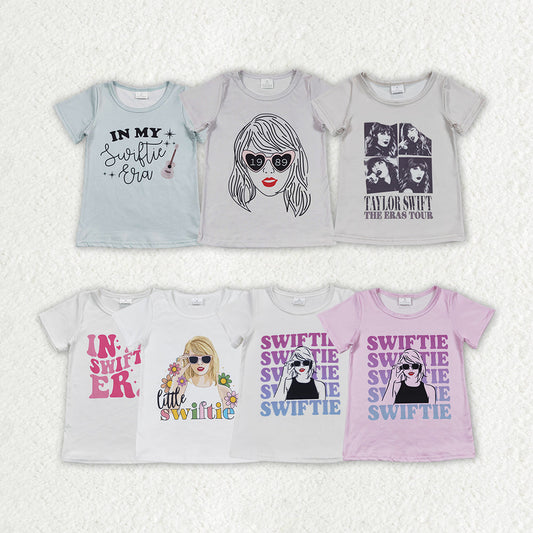 Baby Girl Short Sleeves Singer Tee Shirts Tops