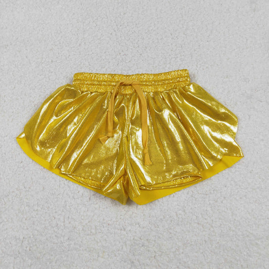 Baby Girls Kids Orange Leather Shorts Bottoms RTS