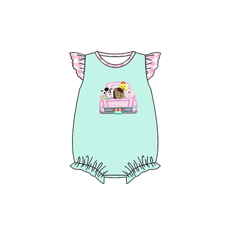 Moq 3 Pre-order SR0747 Baby Girl Farm One Piece Romper