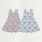 Sibling Baby Girls Kids Sleeveless Bows Floral Shorts Knee Length Dresses Clothes RTS