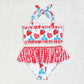 Baby Girl Summer Strawberry Halter Straps Two Pieces Swimsuit