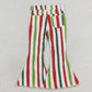 Baby Girl Christmas Stripes Bell Flare Denim Pants