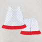 Baby Girl Sleeveless Stars Tunic Ruffle Shorts Set