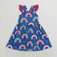 Baby Girls Rainbow Summer Knee Length Dresses