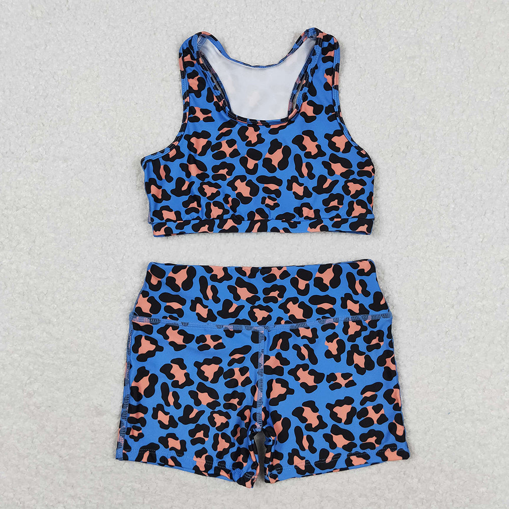 Baby Girl Sleeveless Sports Crop Tops Shorts Sibling Set