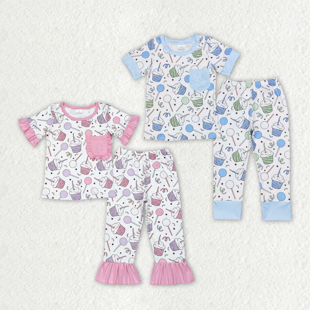 Baby Boy Girl Birthday Sibling Brother Pajamas Clothes Set