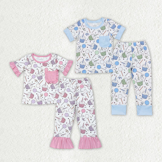 Baby Boy Girl Birthday Sibling Brother Pajamas Clothes Set