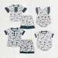 Baby Boy Girl Short Sleeves Ducks Sibling Sister Brother Rompers Pajamas Clothes Sets