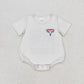 July 4th Baby Boy Cow Short Sleeves Romper