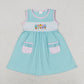 Baby Girl Embroidery Popsicle Sibling Sister Rompers Dress Outfit Clothes Set