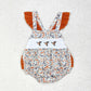 Baby Girl Embroidery Camo Ducks Ruffle Bubble Romper