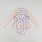 Baby Girl Flamingo Long Sleeves Swimsuit