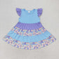 Baby Girl Short Sleeves Flower Twirl Dress