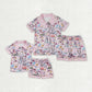 Mommy & Me Baby Girl Adult Sibling Singer Buttons Shirts Shorts Pajamas Set