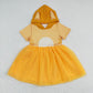 Baby Girl Blue Orange Dogs Ears Sibling Sister Tulle Dress