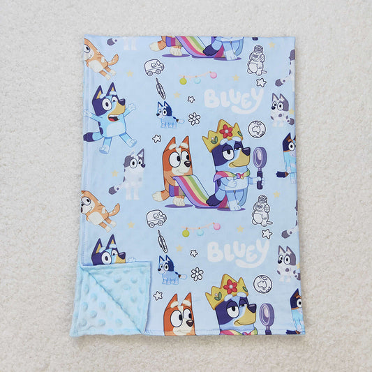 Baby kids Dogs Blue Blankets