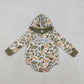 Sibling Baby Boys Embroidery Mama's Boy Orange Green Camo Print Romper Clothes Set RTS